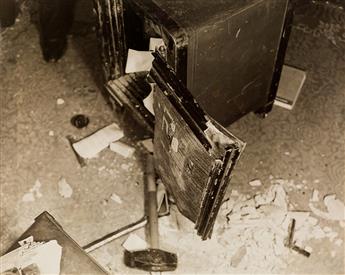 WEEGEE [ARTHUR FELLIG] (1899-1968) A series of four photographs showing how the police break into a safe.